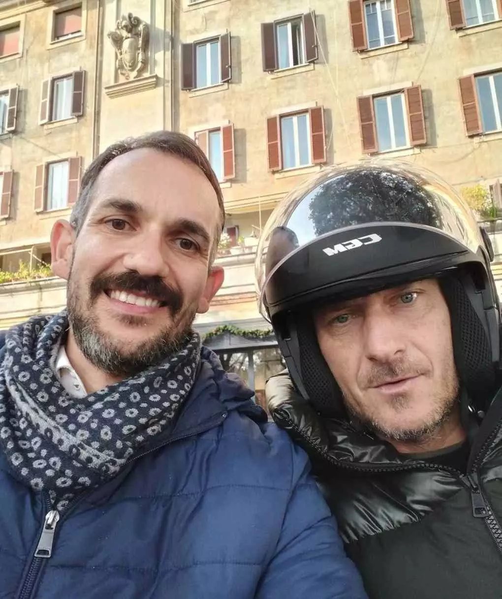 Con il grande Francesco Totti